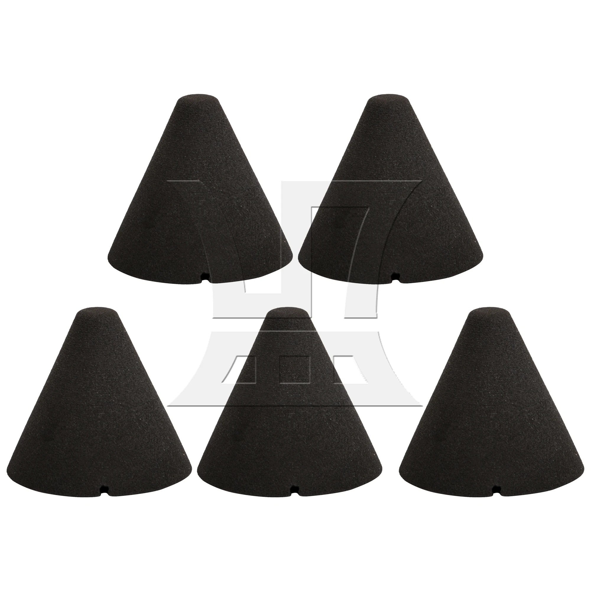Yibuy Set of 5 1.37x1.45inch Piezo Drum Trigger Foam Cone, Electronic Drum Replacement Parts