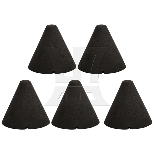 Yibuy 5 juegos de instrumentos musicales de 1,37x1,45 pulgadas, cono de gatillo de tambor piezoeléctrico, reemplazo de tambor electrónico