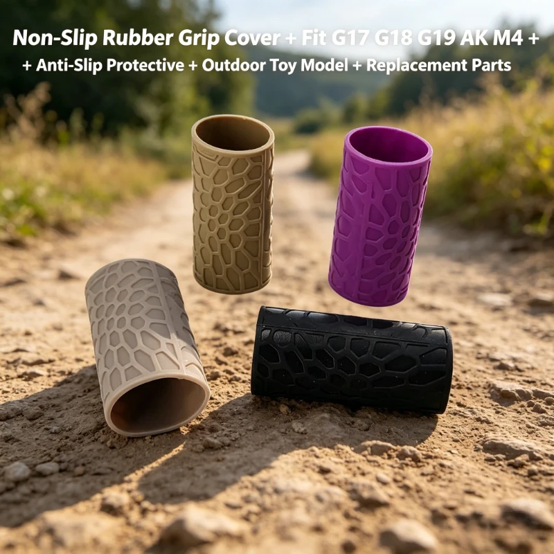 

Anti-Slip Protective Rubber Grip Cover Fit G17 G18 G19 AK M4 Non-Slip Outdoor Toy Model Replacement Parts
