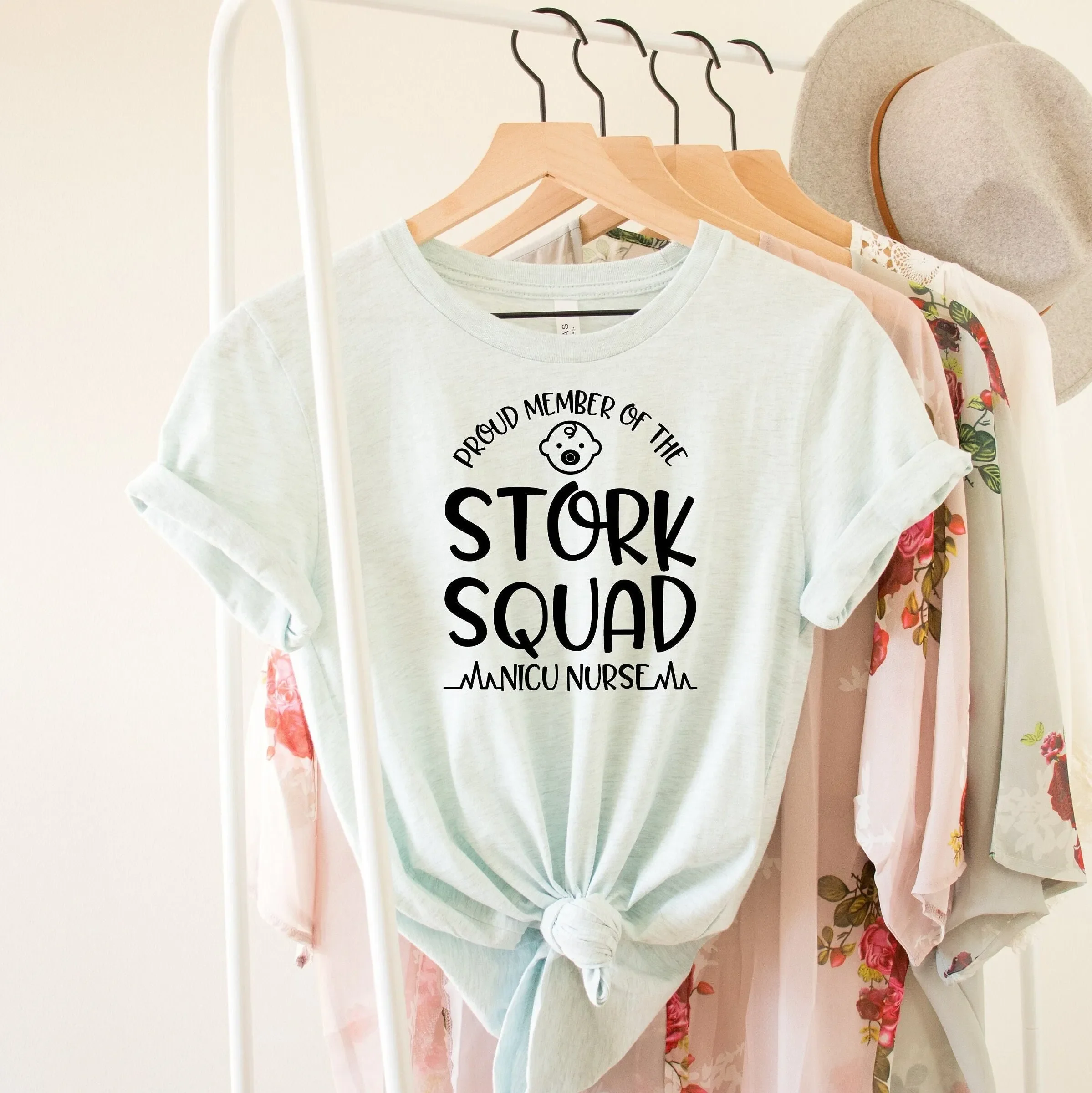 Nicu Nurse T Shirt Neonatal Mother Baby Midwife