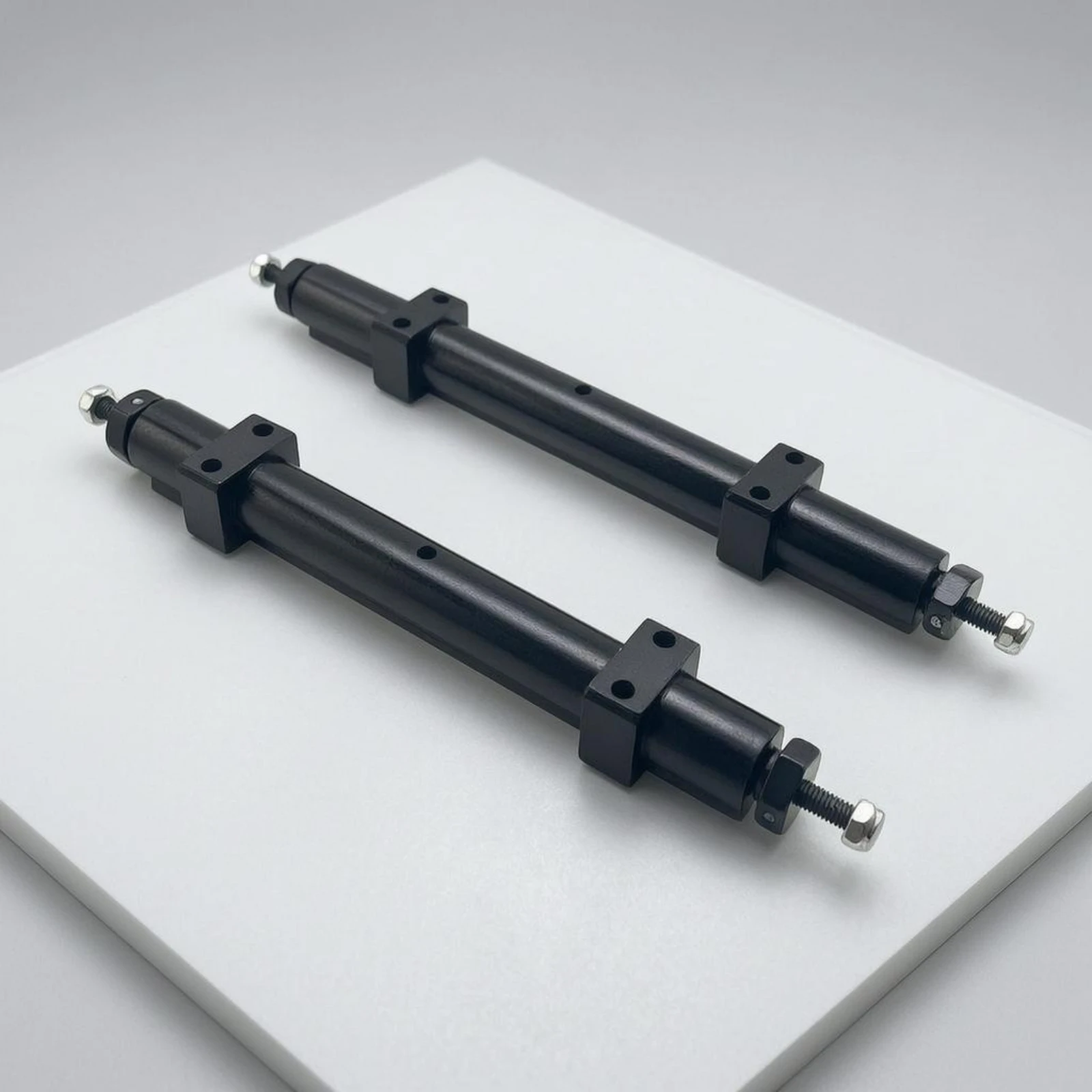 Trailer Rear Axle Assembly DIY Modification Non-Powered Trailer Axle Vehicle Part Black Compact for Model Building