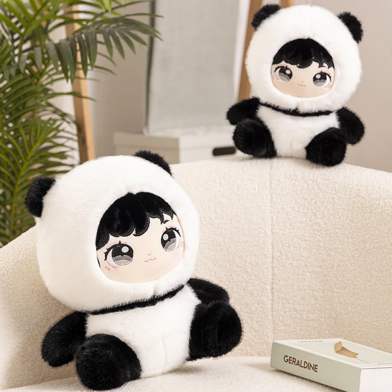 28/38cm Kawaii Star Doll Anime Plush Idol Dolls Transform Panda Plushie Toys Stuffed Cartoon Cosplay Animal Fans Collection Gift