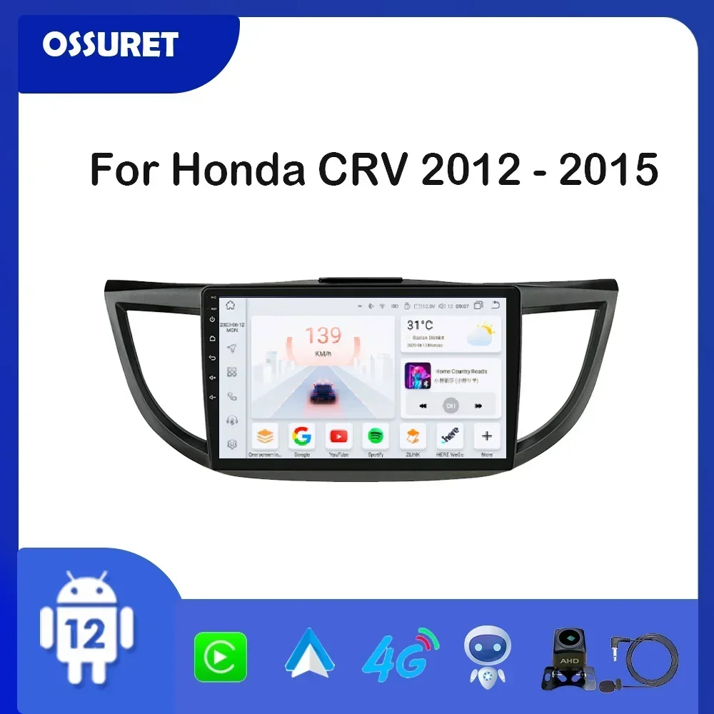 Android 7862 8 Core Car radio For Honda CRV CR V 2012 2013 2014 2015 Multimedia Video Player GPS navigation Carplay 2din NO DVD