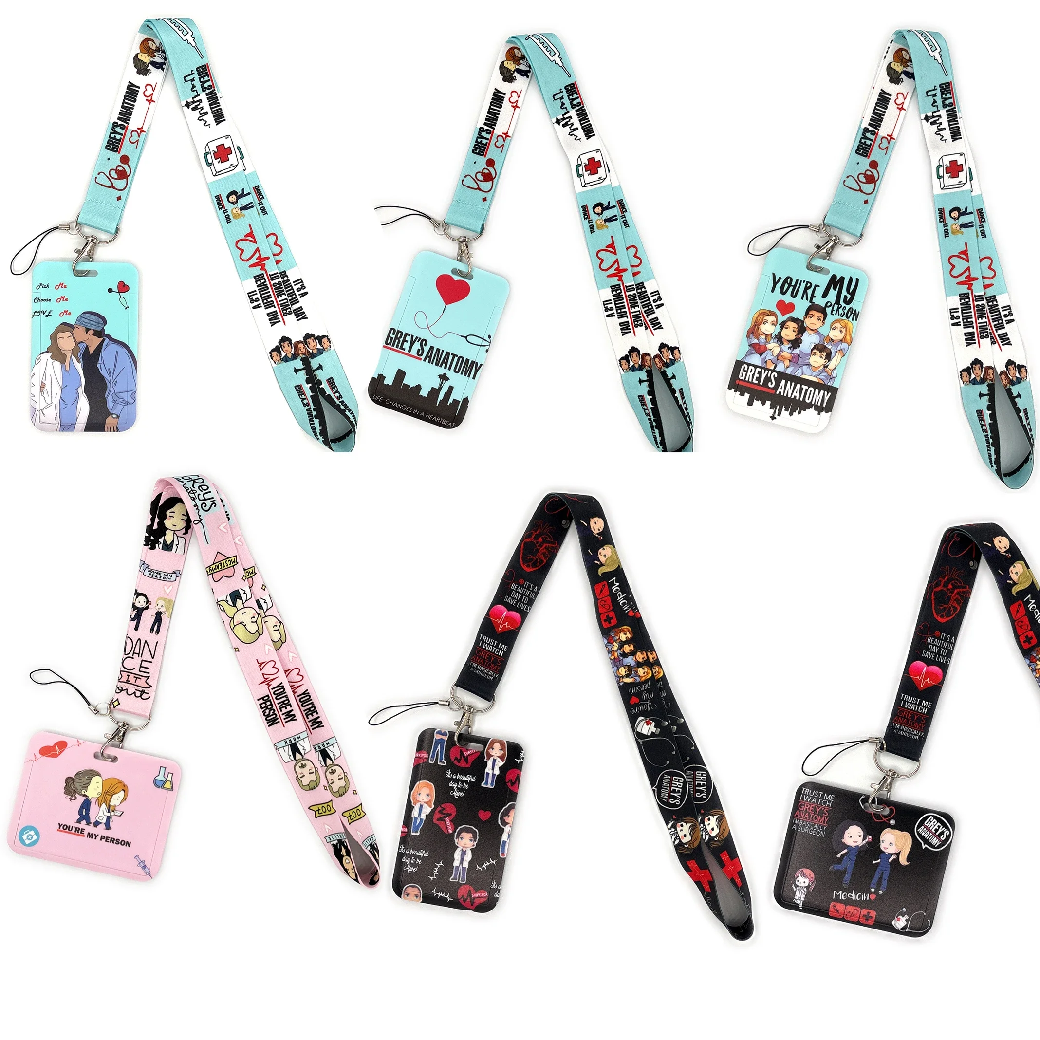 New Creative Doctor Nurse Lanyards ID Badge Holder Women Card Holders Hang Rope Girls Lanyard Card Case