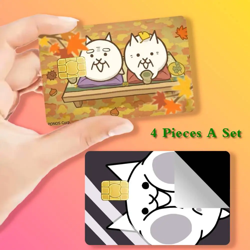 

B-Battle Cat Card Stickers Cover Film Sticker for Debit Credit Bank Card Waterproof