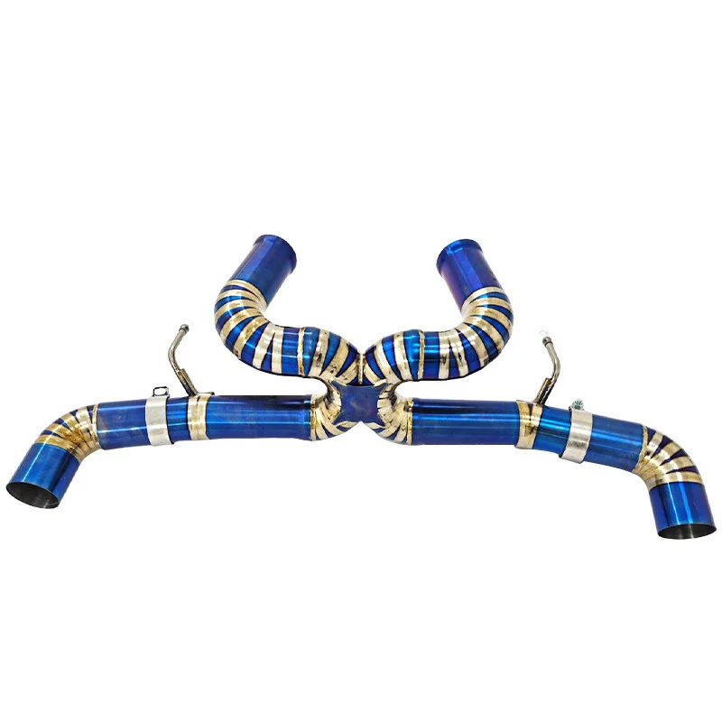 Высококачественная выхлопная система из титанового сплава для McLaren GT 4.0tt 2019 года с прямой трубой X-образной формы и звучным звуком.