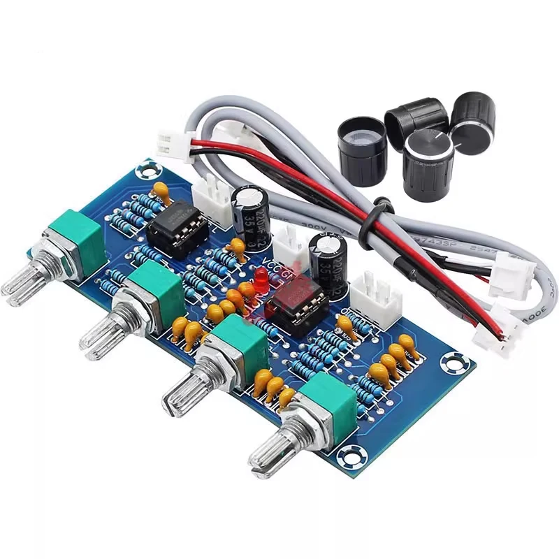 

Tone Board Preamp Pre-amp With Treble Bass Volume Adjustment Pre-amplifier Tone Controller For Amplifier Board XH-A901 NE5532