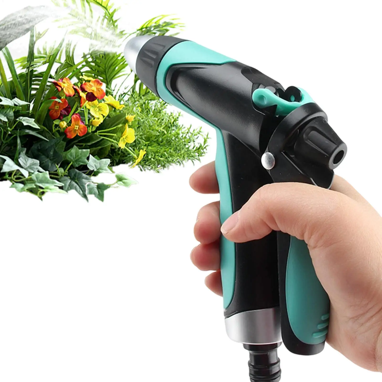 garden watering nozzle High Pressure Adjustable Spray Quick Connect Handheld Water Hose Sprayer Nozzle Garden Water Guns