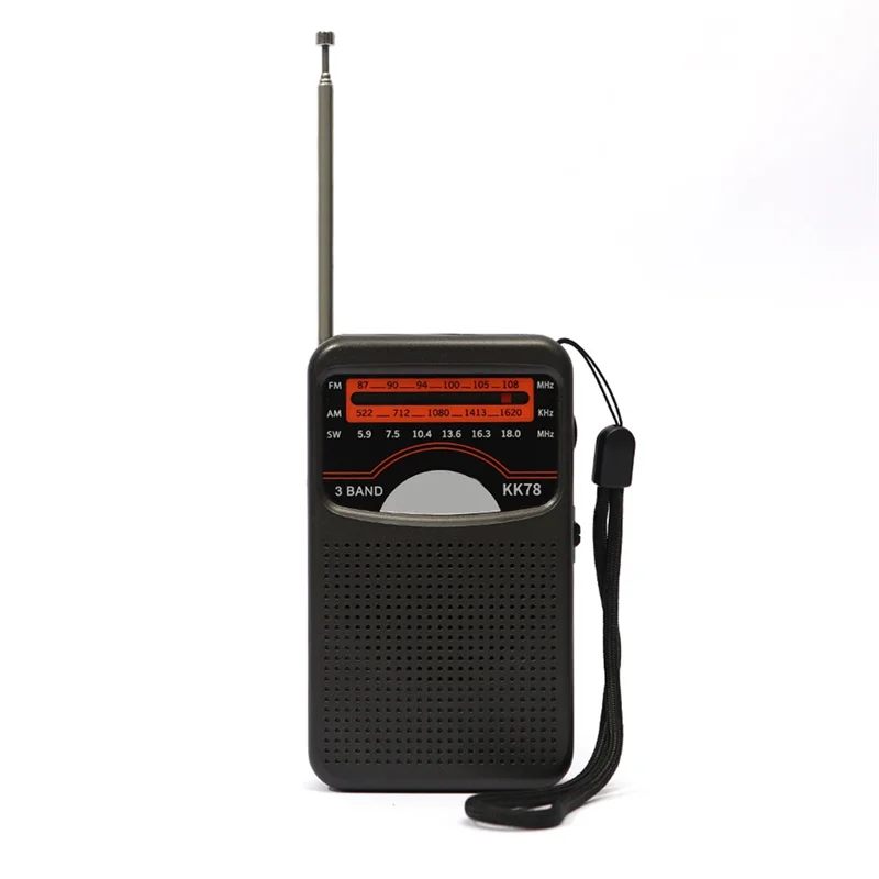 

A33T-Kk78 Universal Emergency Radtio Portable Sw/Am/Fm LCD Display Pocket Pointer Telescopic Angten