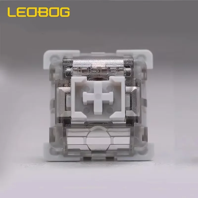 LEOBOG V3 GrayWood Switches 3 Pin 40 Gf Pre Lubed for DIY MX Switch Mechanical Keyboard HIFi Hots Wap Kits Switches 19mm Spring