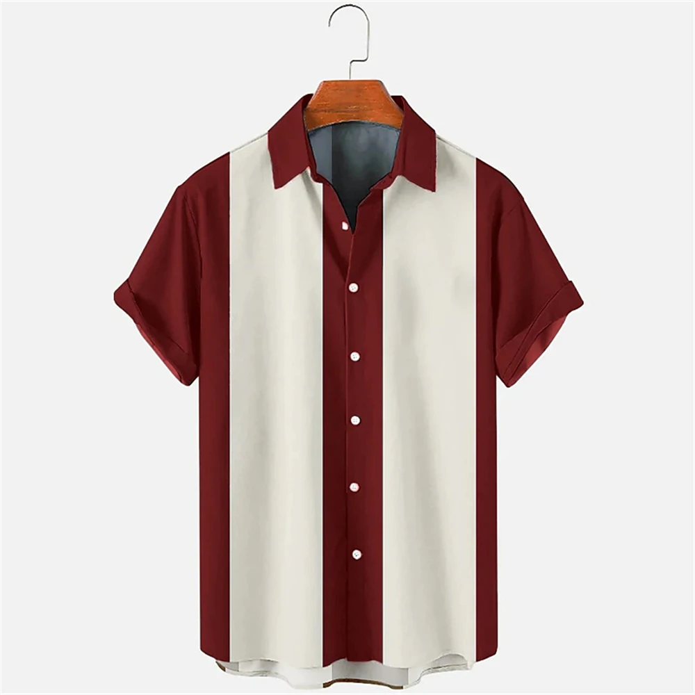 Camisa de praia manga curta masculina, lapela monocromática de painel, top de alta qualidade, confortável tecido macio, moda casual, nova, verão