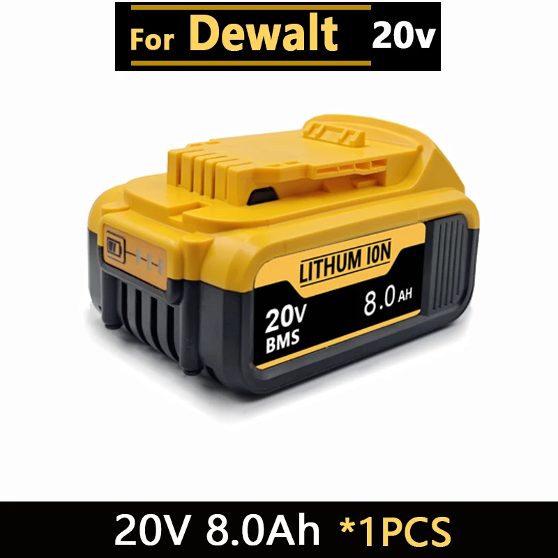 Nieuwe krachtige accu voor DEWALT 20v/60V batterijen DCB200 DCB205 DCB206 * accugereedschap 18V batterij 3AH 8AH 12AH 18AH accu's DCD805