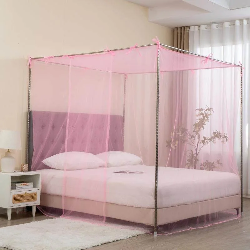 

New 2 Meter Wide Single Door Mosquito Net Easy to Install Floor Standing Bedroom Mosquito Net Non-Installing Polyester Material