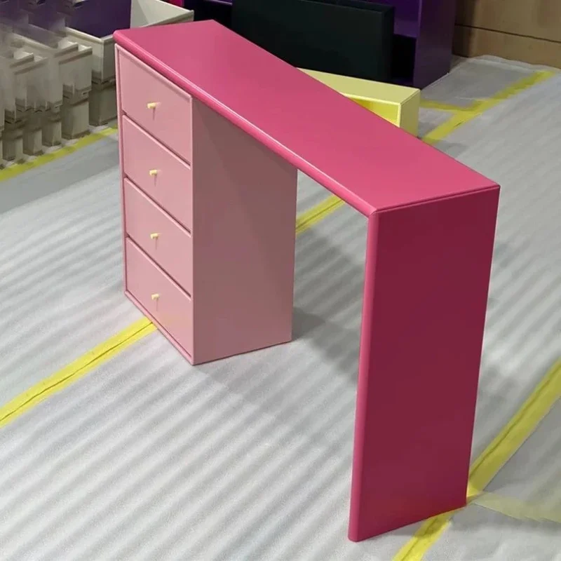 Dopamine dresser table, chest of drawers integrated makeup table