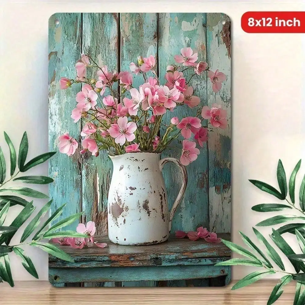 CIFBUY Vintage Barn Rustic Aluminum Wall Art Waterproof Durable Metal Sign for Farmhouse Living Room Bar Decor