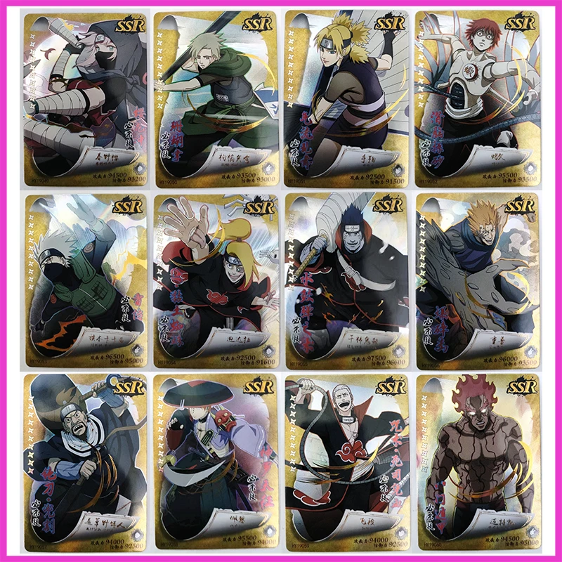 Anime NARUTO Rare SSR SR Refraction Foil Karatachi Yagura Temari Toys for boys Collectible Cards Christmas Birthday Present