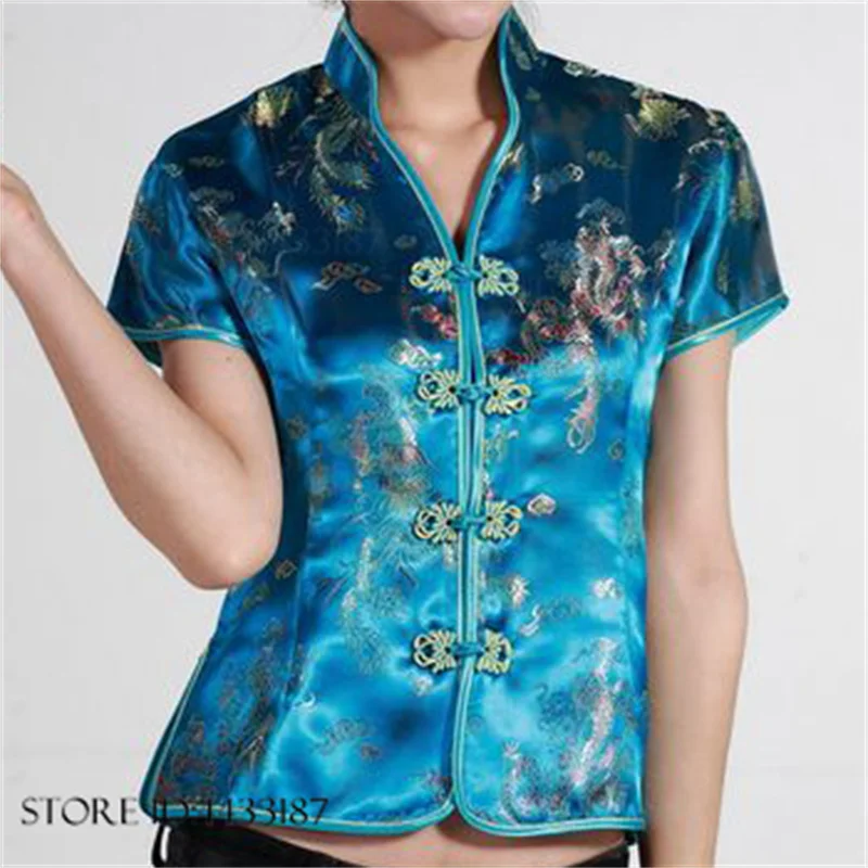 blusa-feminina-slim-qipao-azul-lago-estilo-chines-vintage-com-gola-mandarim-tamanhos-grandes-em-cetim