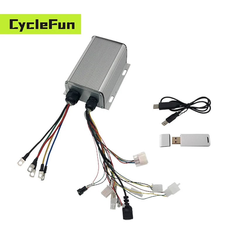 MQCON SVMC7245-H No.2 Protocol Sabvoton 48V-72V DC 45A 500W-1000W Sine Wave BLDC Controller Support BT USB For Electric Bike