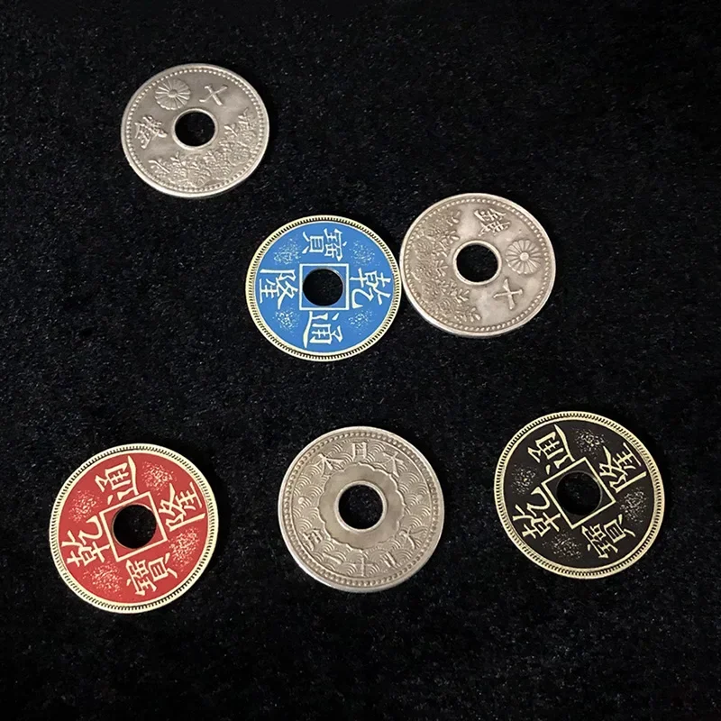 Phantom of Coins 2.0 Yen Version Coin Color Change Close up Magic Trick Coin Magic Magicians Prop Accessory Illusion Copy Coin