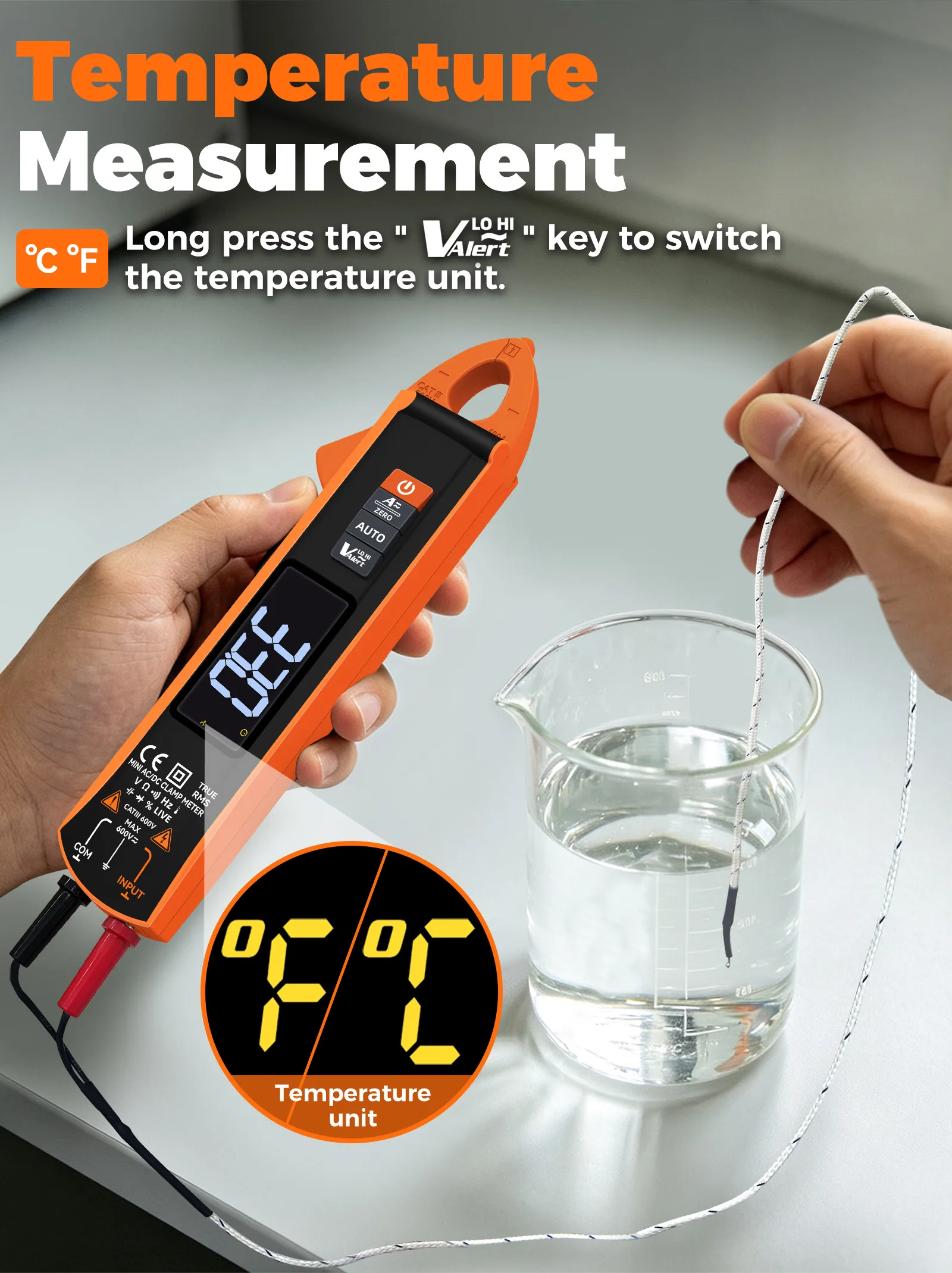 Digitales Zangenmessgerät Multimeter AC/DC 600A/1000A Amperemeter True RMS Multimeter Hochpräzise Kapazitätsmessung NCV Ohm Hz Spannungsprüfer – Detail 24