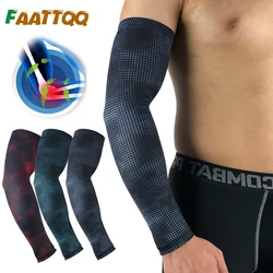 1Pcs Sports Arm Compression Sleeves for Men Women, Arm Cooling Sun Protection for Running Baseball Basketball Golf Tennis