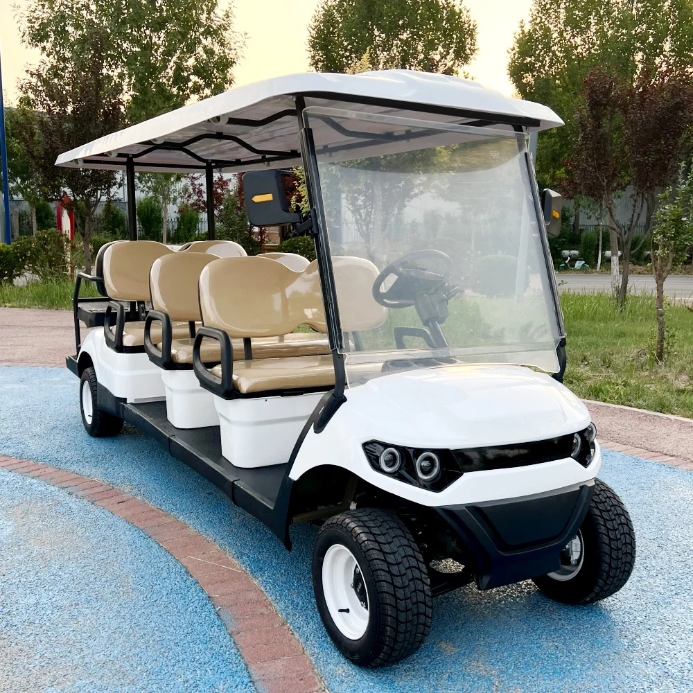 Chinese 6 Seater 8 Seat Electric Golf Carts Cheap Prices Gasoline Buggy Car For Sale Lithium Motorized Model Motorised Golf Cart