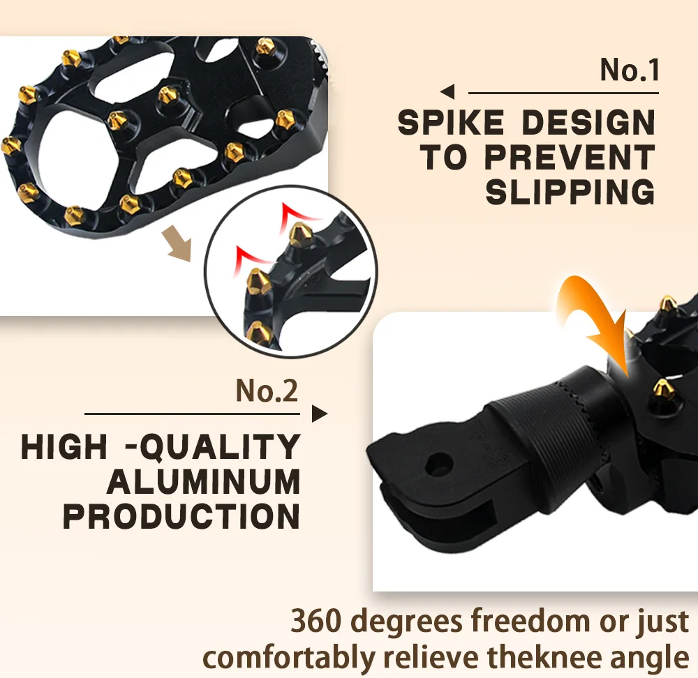 2019-2021 Front Rear Footrests For DUCATI MULTISTRADA 950RVE Multistrada 950 SP Motorcycle Adjustable Extend Lowering Foot Pegs