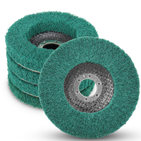 SIFANG 2/5/10pcs 125mm Nylon Fiber Flap Polishing Wheel Disc 120 Grit For Angle Grinder For Wood Metal Buffing