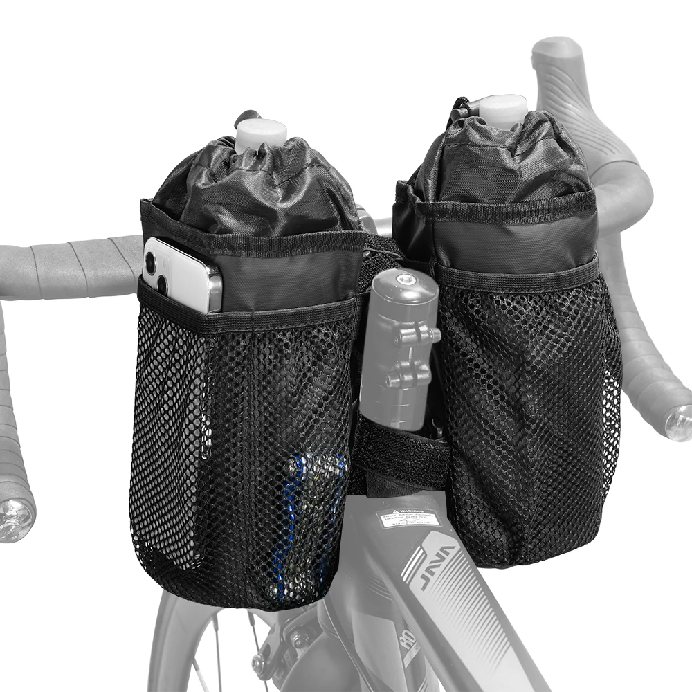 Bicycle Handlebar Bag Cycling Water Bottle Carrier Pouch Insulation E-Scooter Motorcycle Bike Portable Kettle Holder Bag