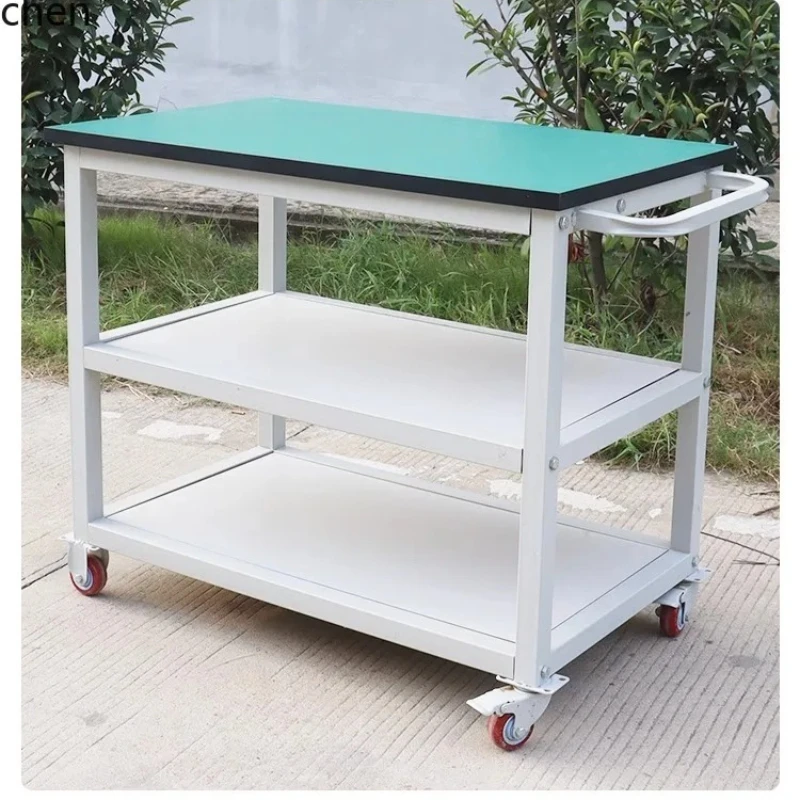 b7- Anti-static Trolley Factory Workshop Workbench Material Rack Multi-layer Turnover Cart Flat Mobile Tool Small Trolley