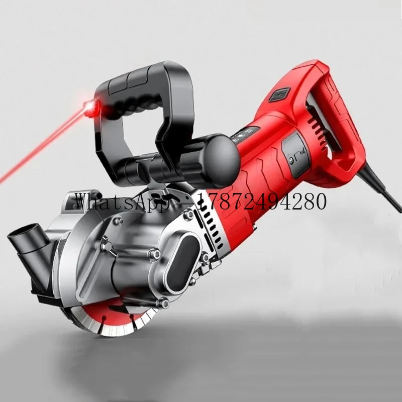 Conc Wall Slotting Grooving Machine Brick Wall Slot Cutter 220V Hydropower Installation Du-st-proof and Circular Saw