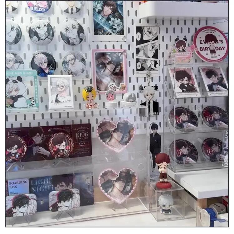 HD Clear Acrylic Display Cabinets Multi-Level Tower W/ Humidity-Control Drawers Stand for Figurines, Badges & ACG Anime Cards view 5