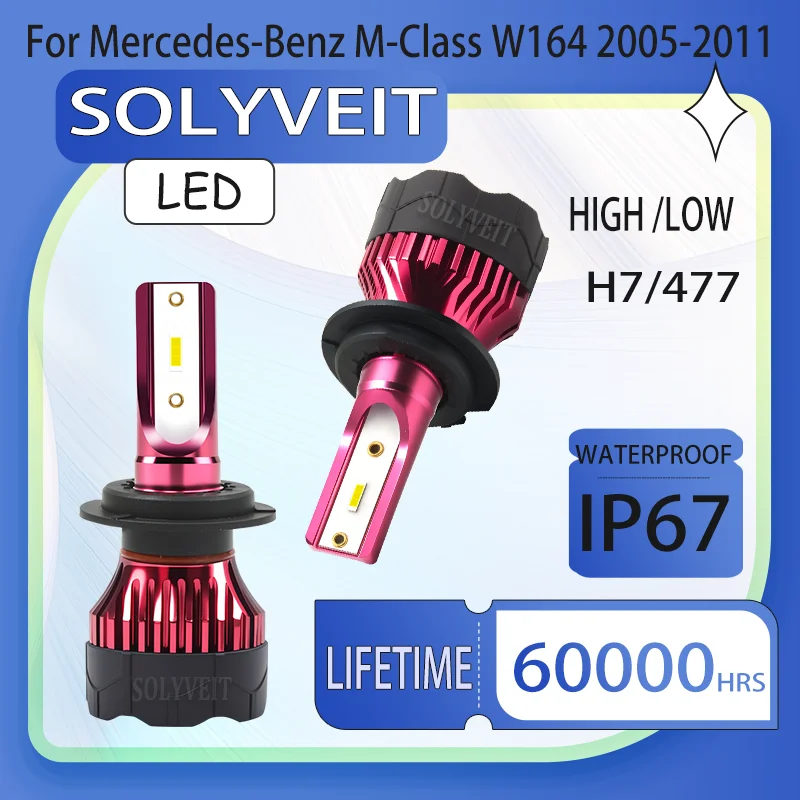

Efficient Heat Dissipation reliable H7 LED HIGH LOW HEADLIGHT FOR Mercedes-Benz M-Class W164 2005 2006 2007 2008 2009 2010 2011