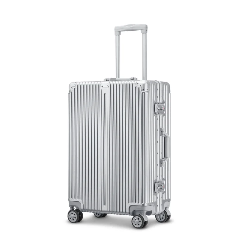 Three-Piece Set Aluminium Frame Luggage Password Boarding Travel Luggage Universal Wheel Luggage