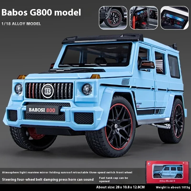 Large 1:18 Mercedes Benz Brabus G800 Ordinary Version Without