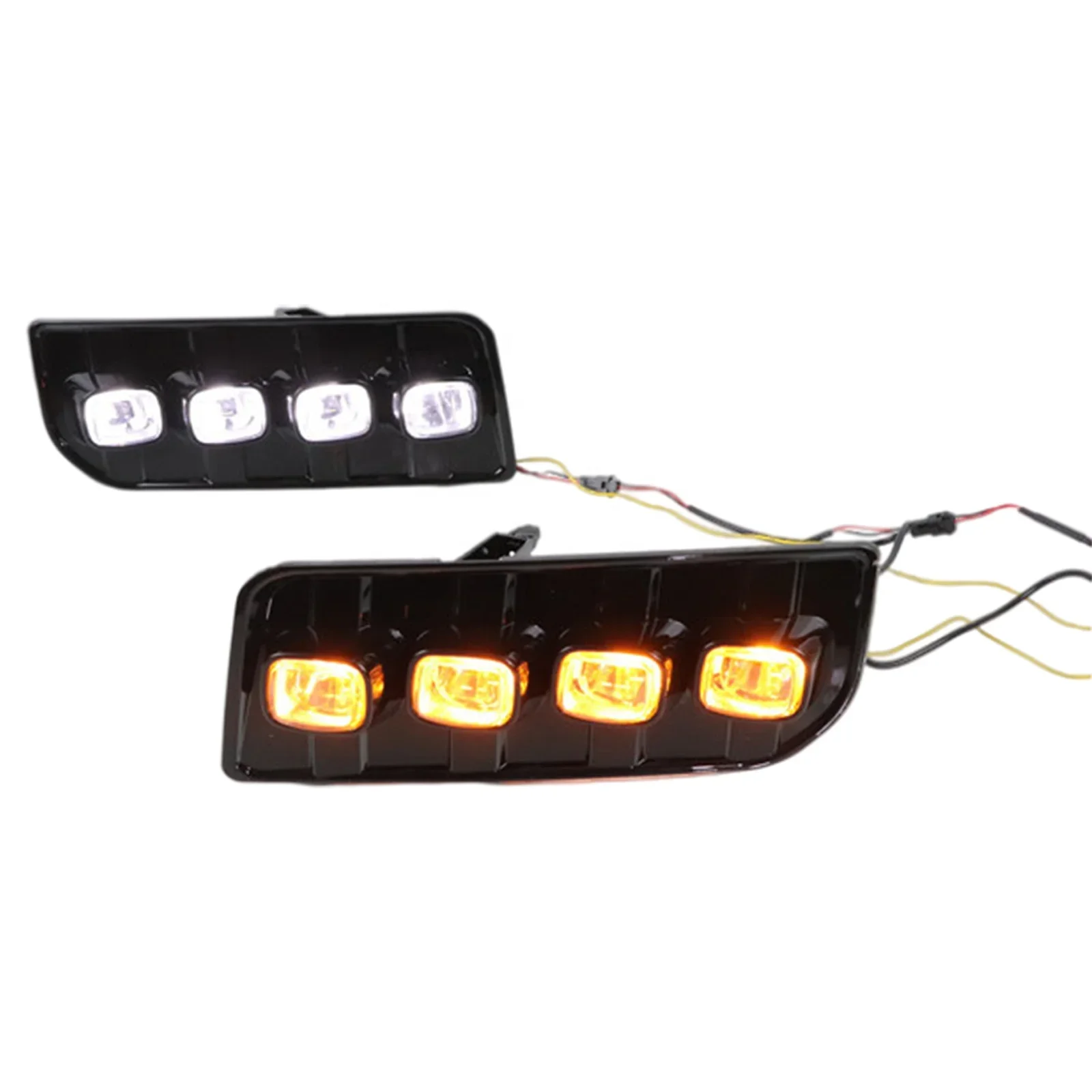 

all-new design two-color driving lights DRL Off-road auto lighting system LED Dynamic turn signal light for Toyot 4Runner