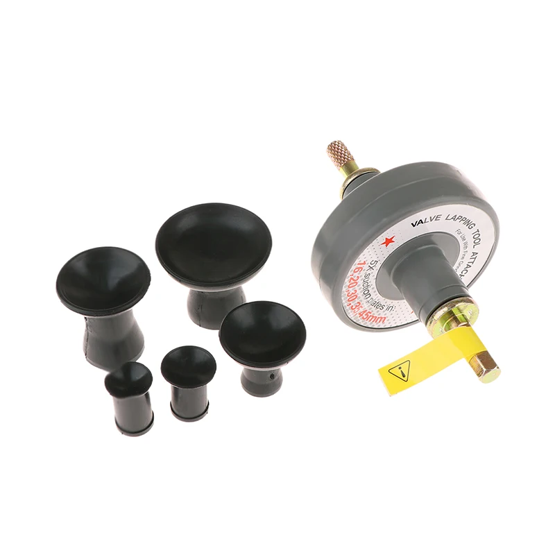 

Universal Valve Lapping Tool Attachment W 5 Suction Plates For Shank Grinding Drill Lapper Kit For Auto Moto Engine Valve