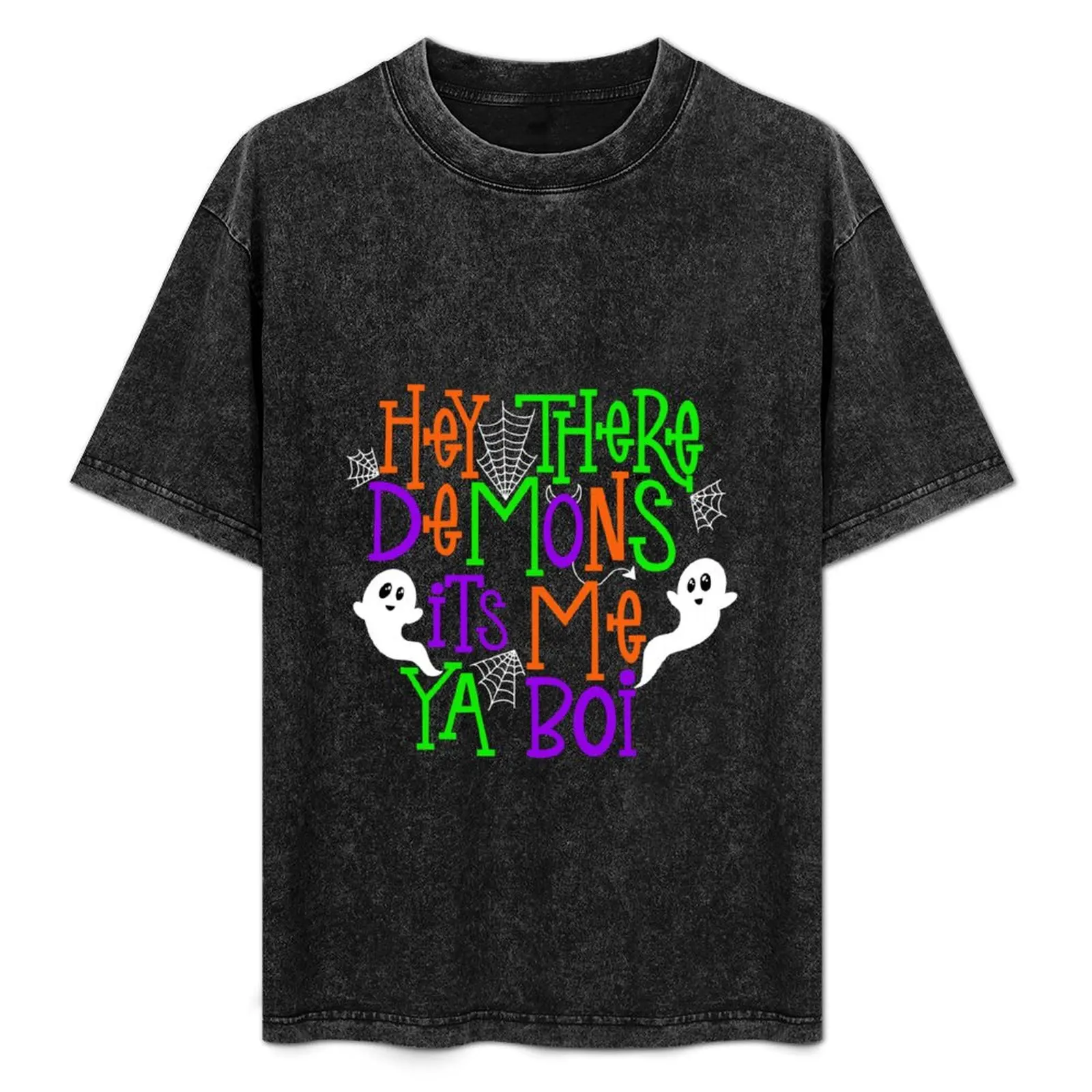

Hey There Demons T-Shirt Fashion Print Casual Short Sleeve