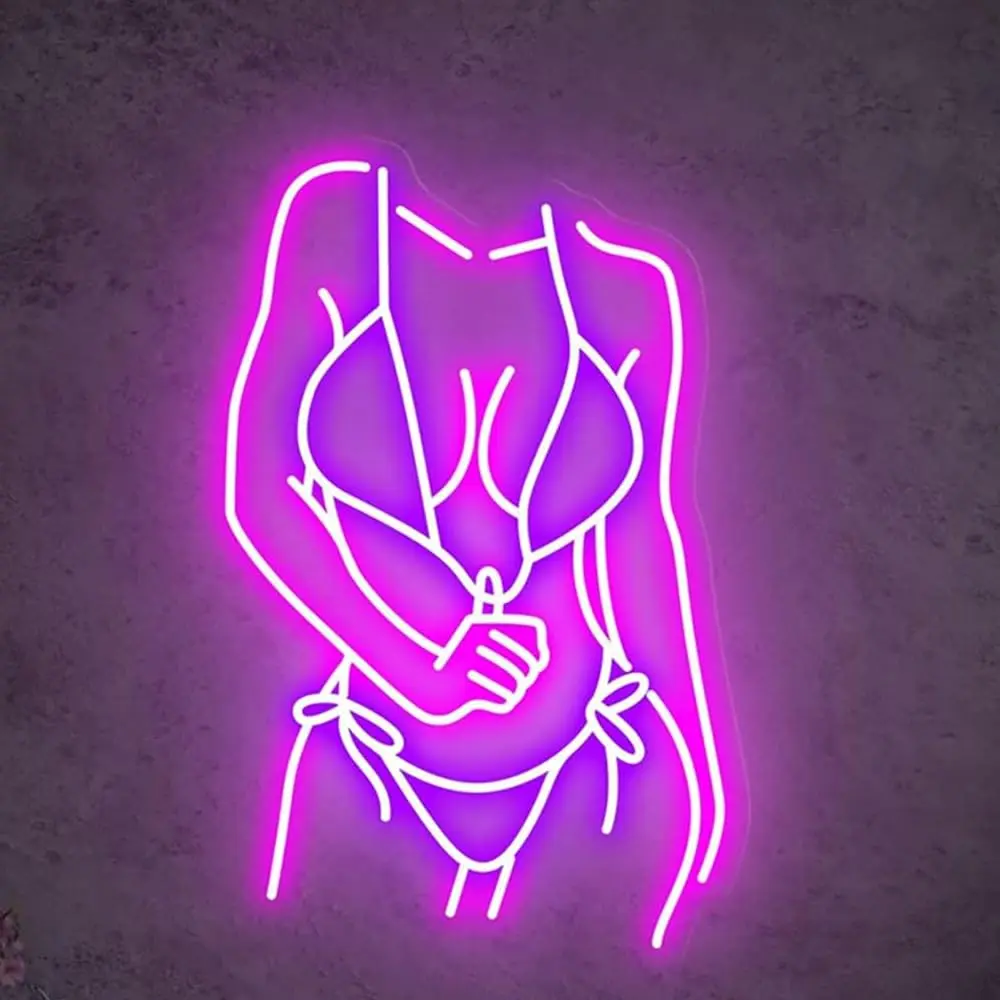 Sexy Woman Neon Sign, Woman Led Sign Room for Wall Decor, Sexy Body Neon Sign, for Bedroom Man Cave Bar Store Home Party