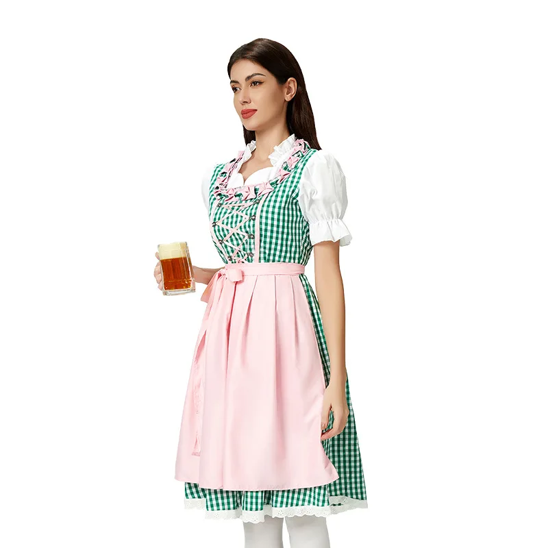 أزياء الهالوين للبالغين لمهرجان البيرة Mh دكتور كرنفال أداء المسرح ملابس نسائية تقليدية زي المسرح العرقي