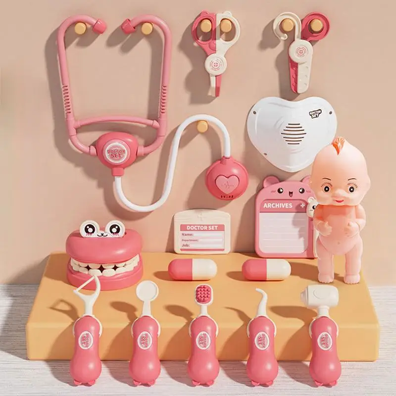 Toy Doctor Kit Doctor Toy Pretend Play Doctor Kit With Stethoscope Real Dentist Playset Role Play Educational Doctor Play Set