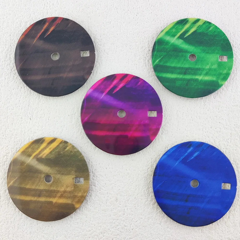 Nieuwe 28.5mm wijzerplaat NH35 wijzerplaat Emaille Faceplate DIY wijzerplaat fit NH34/NH35 automatisch uurwerk mechanisch horloge accessoires