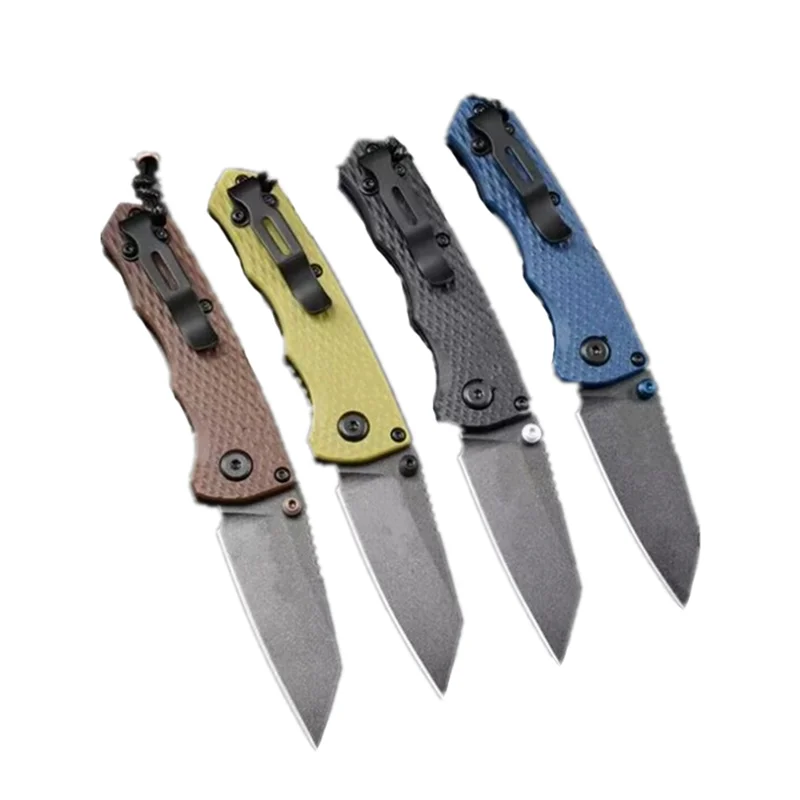 Mariposa BM290 Mini cuchillo plegable de bolsillo, hoja M4, mango de fibra de vidrio de nailon, táctico, caza, Camping, EDC, herramienta de supervivencia