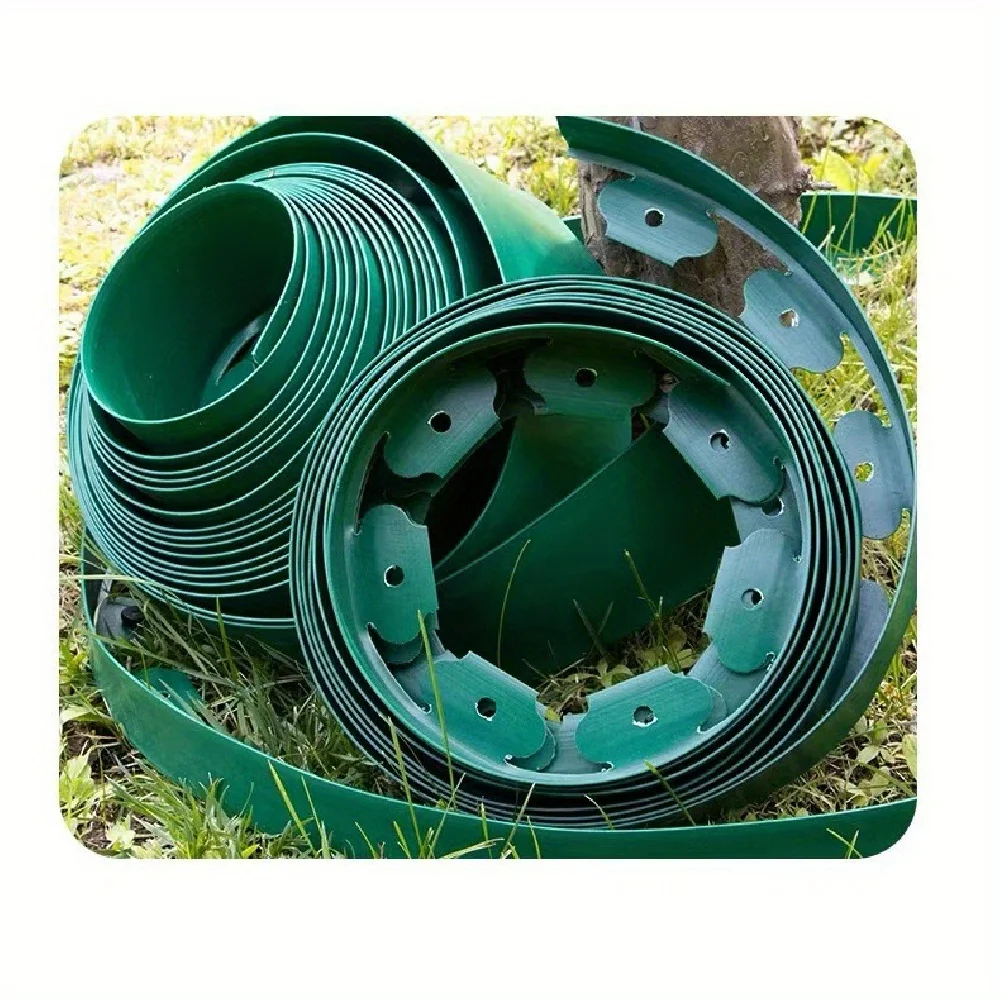 Grass stone isolation belt, plastic retaining board, thickened garden greening isolation belt, used for gardens, flower beds, gr