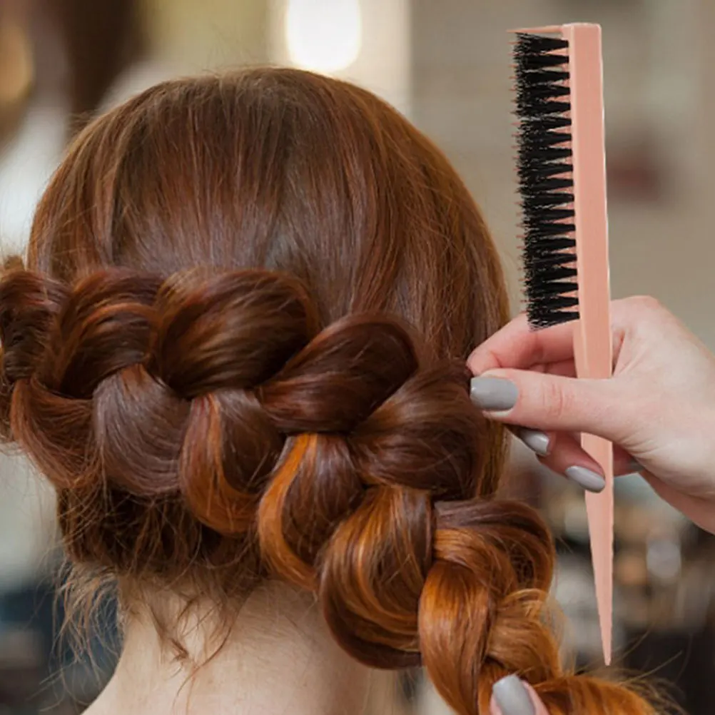 

3pcs Makeup Styling Comb Plastic Parting Tail Comb For Women Smooth Bristle Brush Durable Hairdressing Tool For Salon Home Use