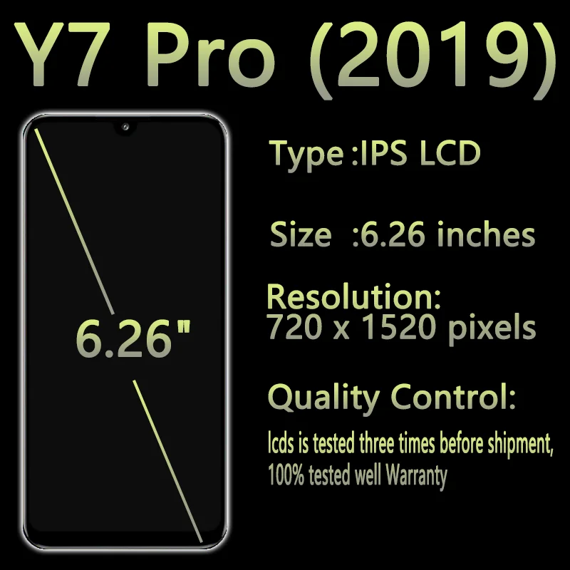 DUB LX2 Mobile Phone Lcd Display For Huawei Y7 Pro (2019) Lcd Touch Screen For Huawei Y7 Pro (2019) Lcd Display Replacement