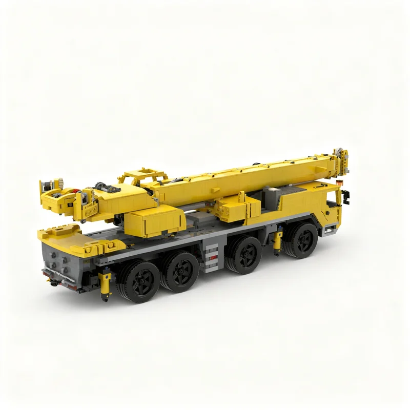 5520pcs MOC Liebherr LTM 1090-4.2 Mobile Crane Technical Model Building Blocks Christmas Gift DIY Collection Creative Display