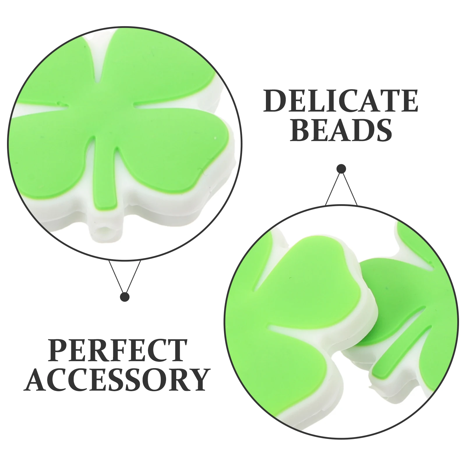 10 個のシリコーンビーズ葉の形のルースクラフトスペーサー Diy のジュエリー作成用キーホルダーブレスレットネックレス手芸アクセサリー