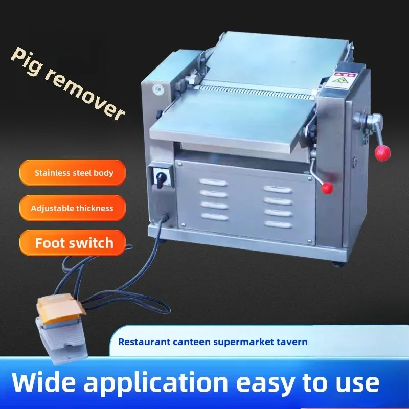 آلة تقشير جلد اللحوم الأوتوماتيكية لفاصل جلد لحم الخنزير للبطن والساق الهنمية - #4