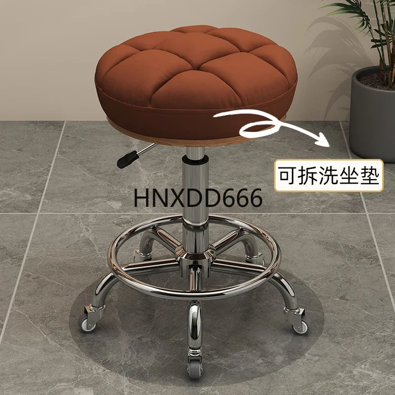 Lifting pulley round stool big work stool hair salon makeup manicure hair cut chair